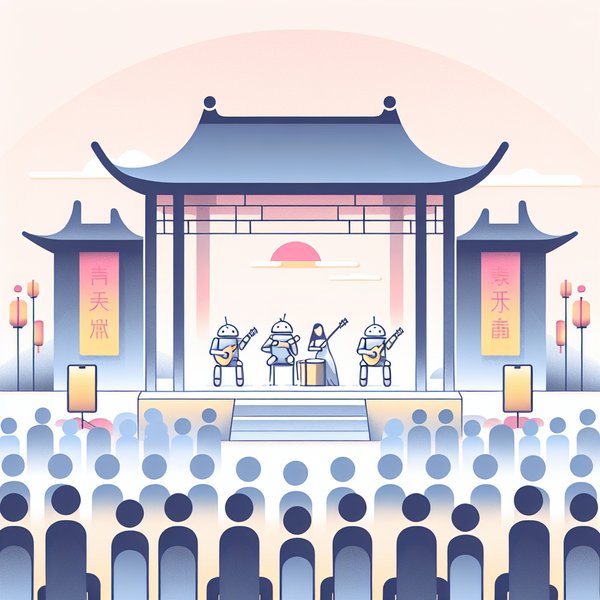 Concerts featuring Android robots performing dances and songs offered in China