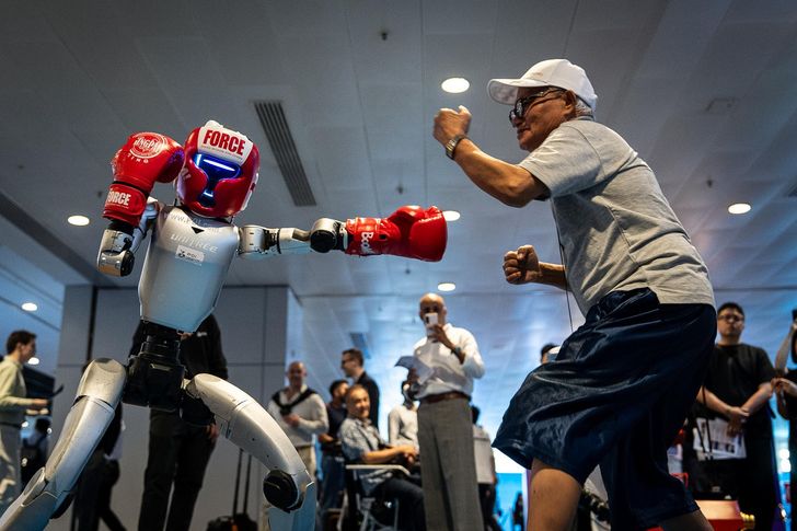 Humanoid Robots Showcase Language and Boxing Skills in Hong Kong